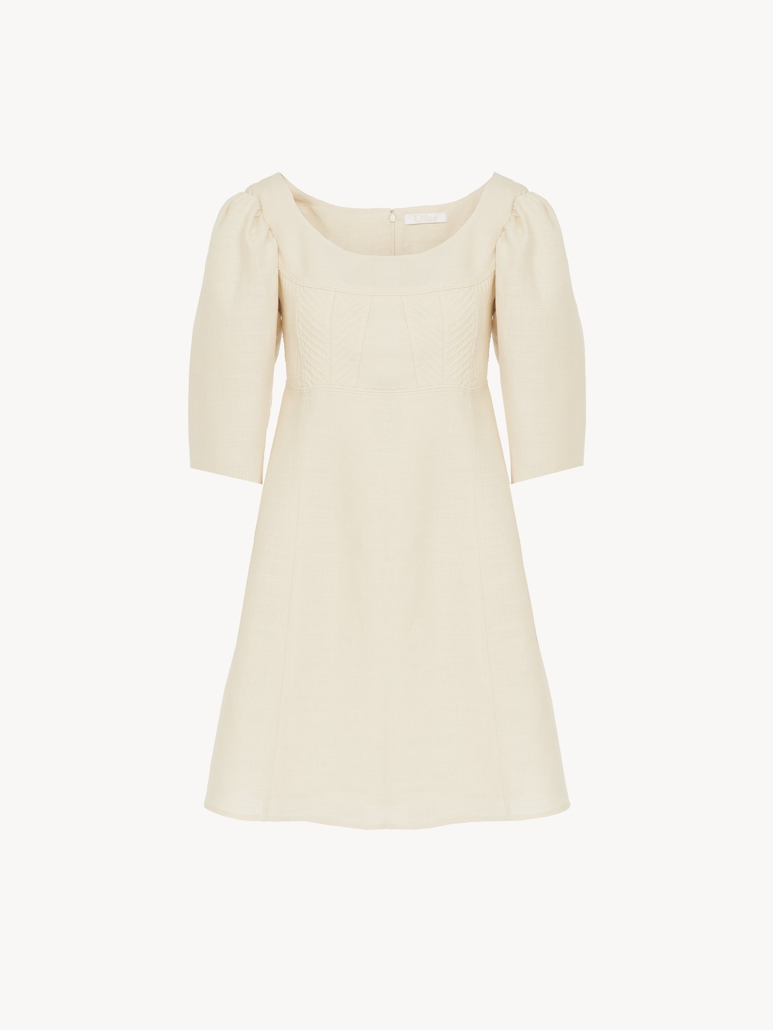 BOAT-NECK MINI DRESS - 3
