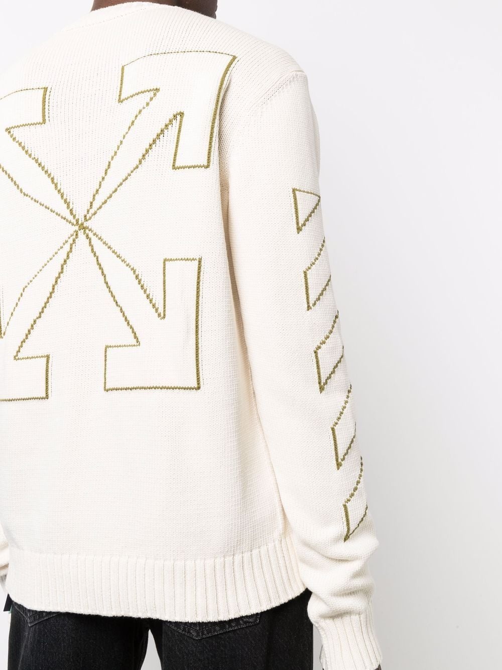 Arrows long-sleeve knitted jumper - 5