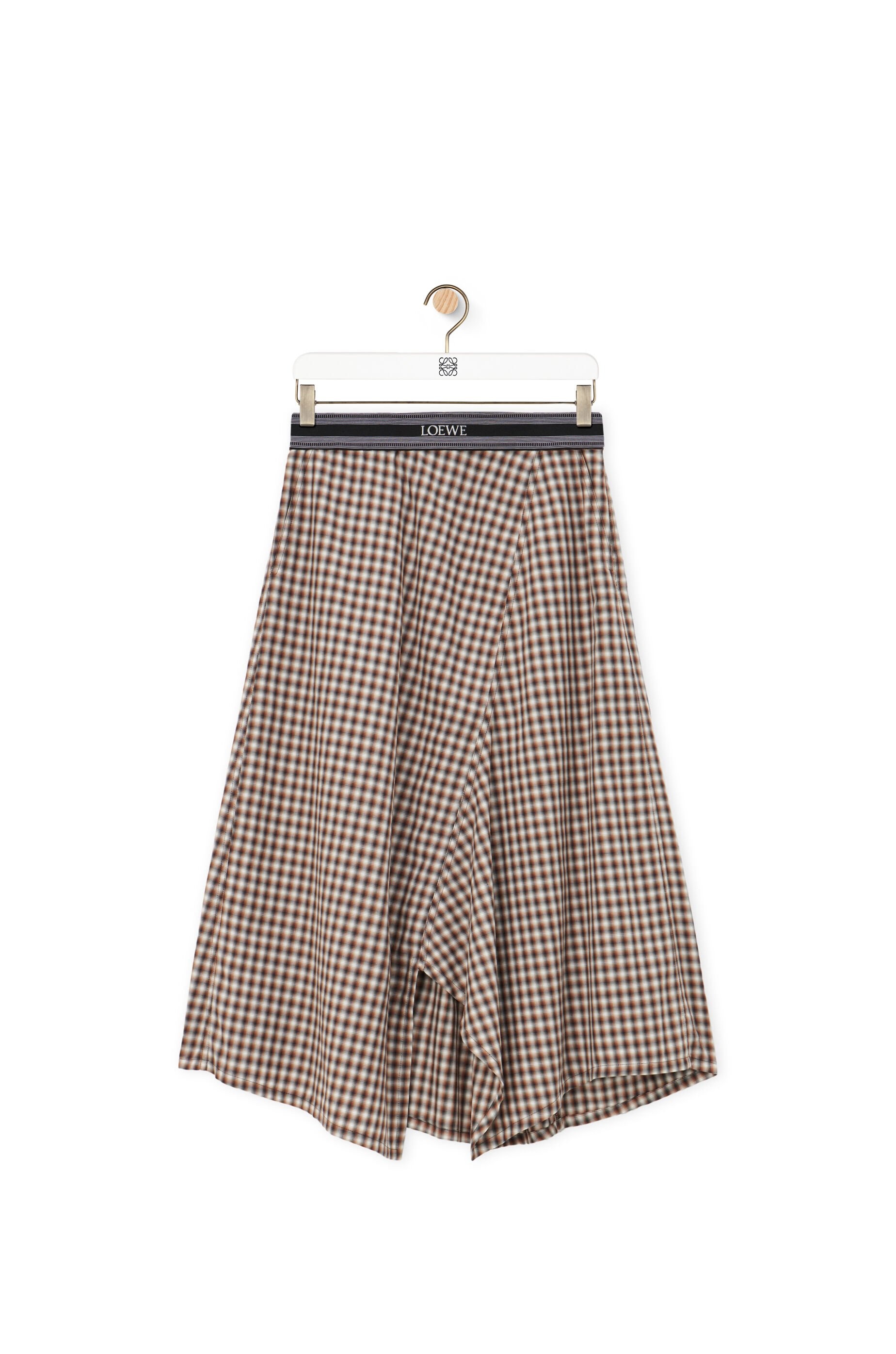 Asymmetric skirt in cotton - 1