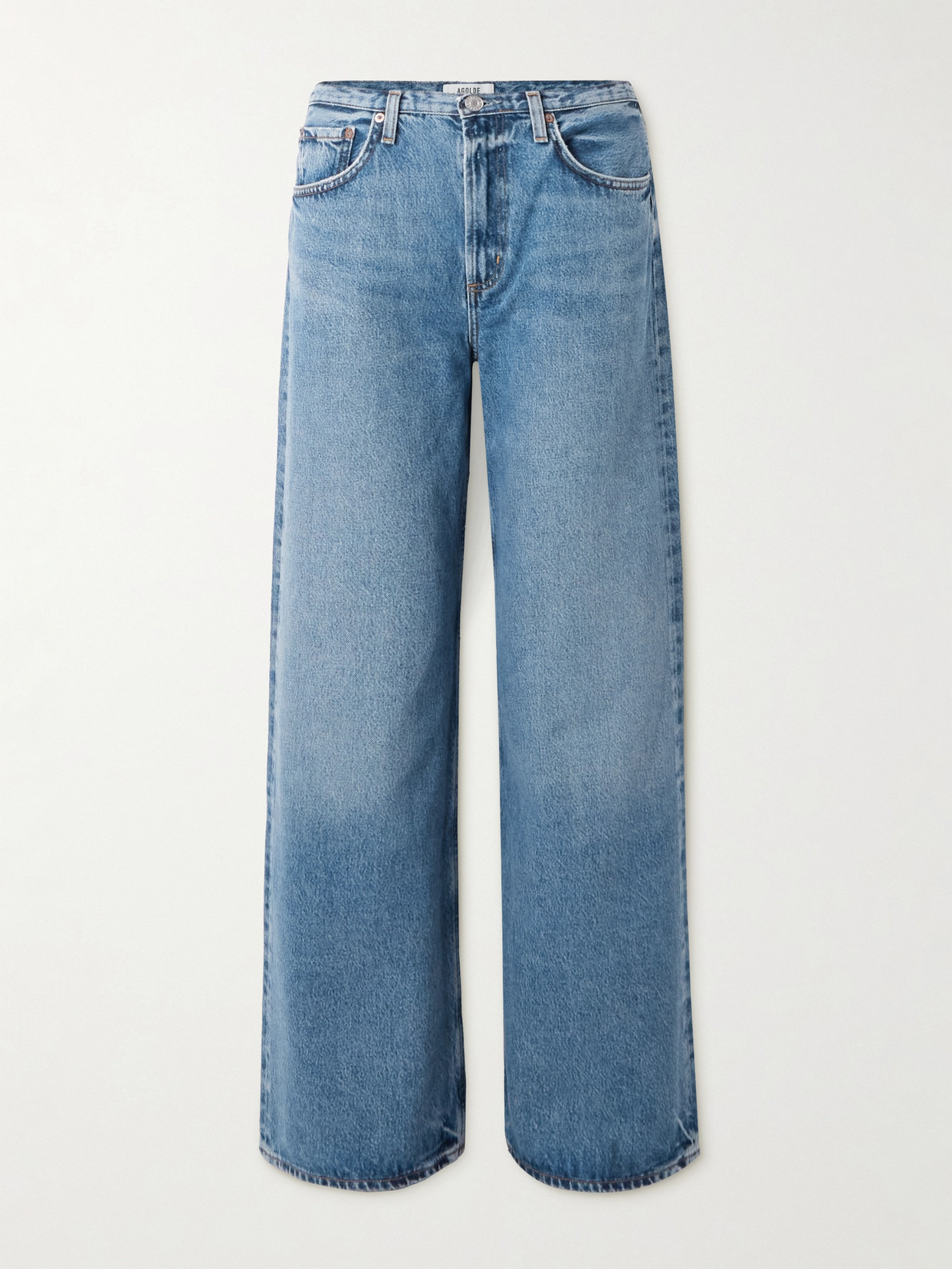 Kiera Mid-rise Wide-leg Organic Jeans - 1
