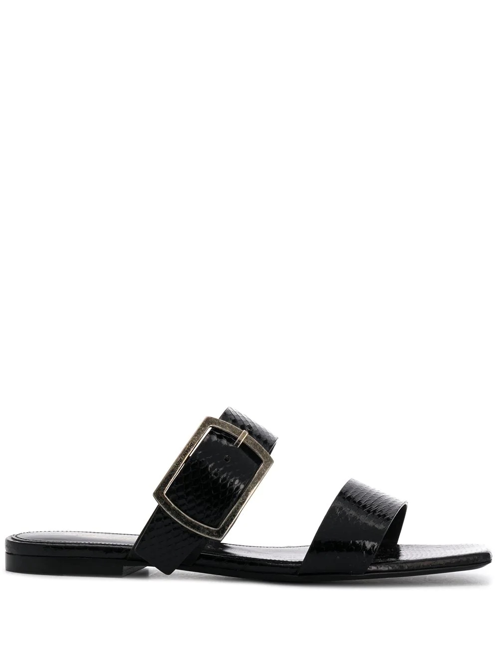 buckle flat sandals - 1