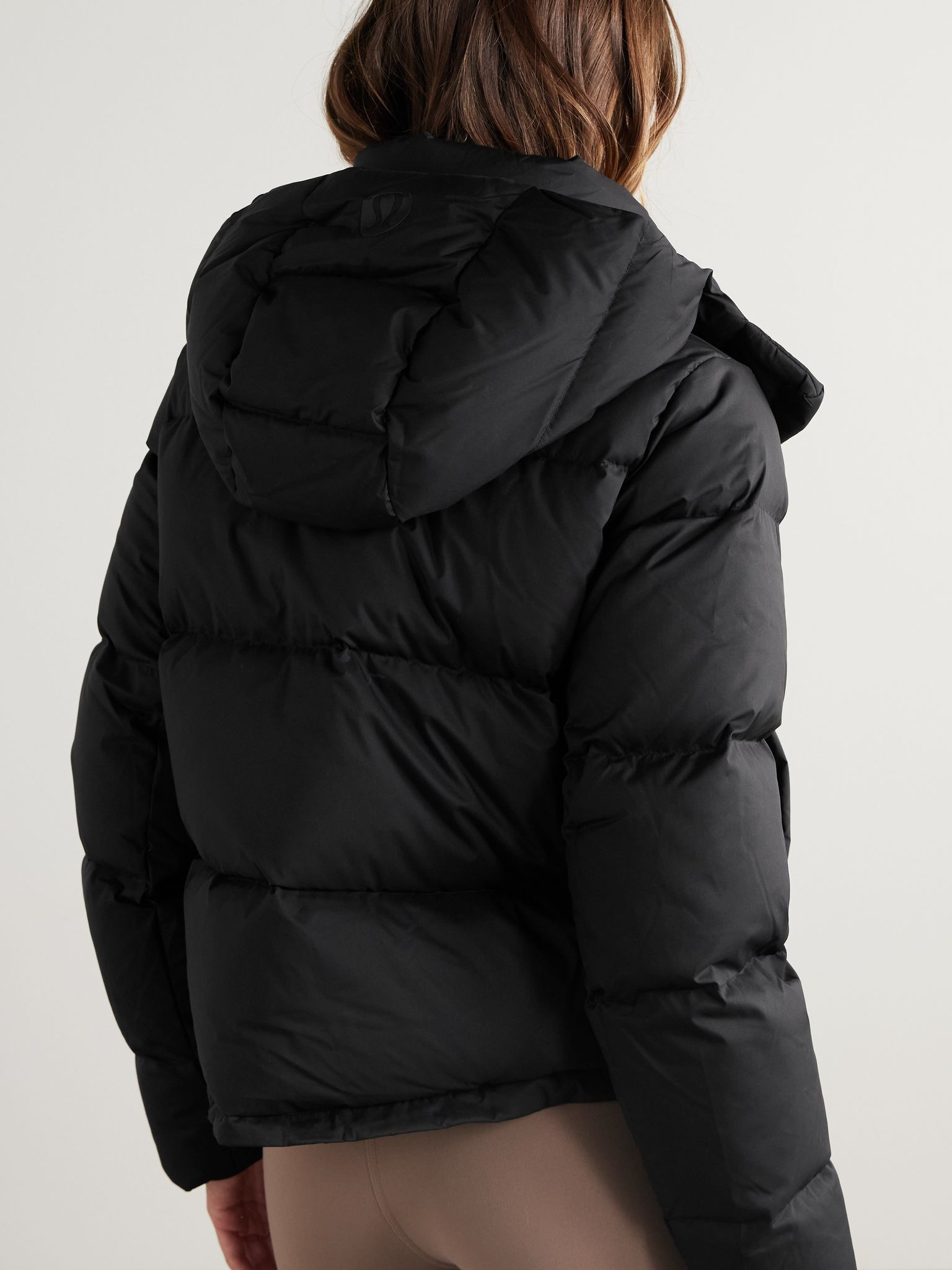 Wunder Puff hooded quilted recycled-SoftMatte™ down jacket Black - 4