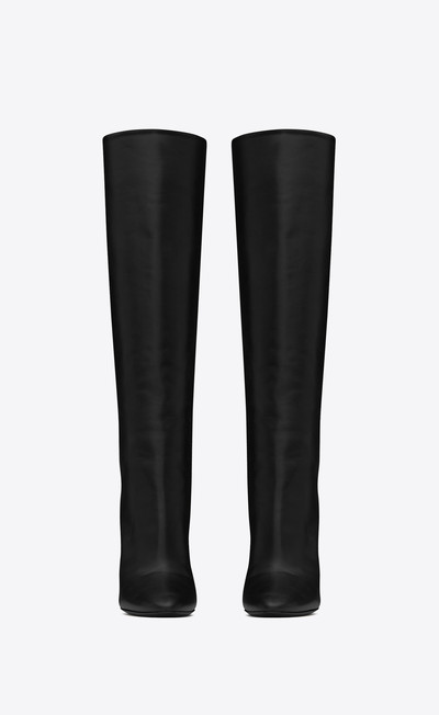 SAINT LAURENT 68 tube boots in smooth leather outlook