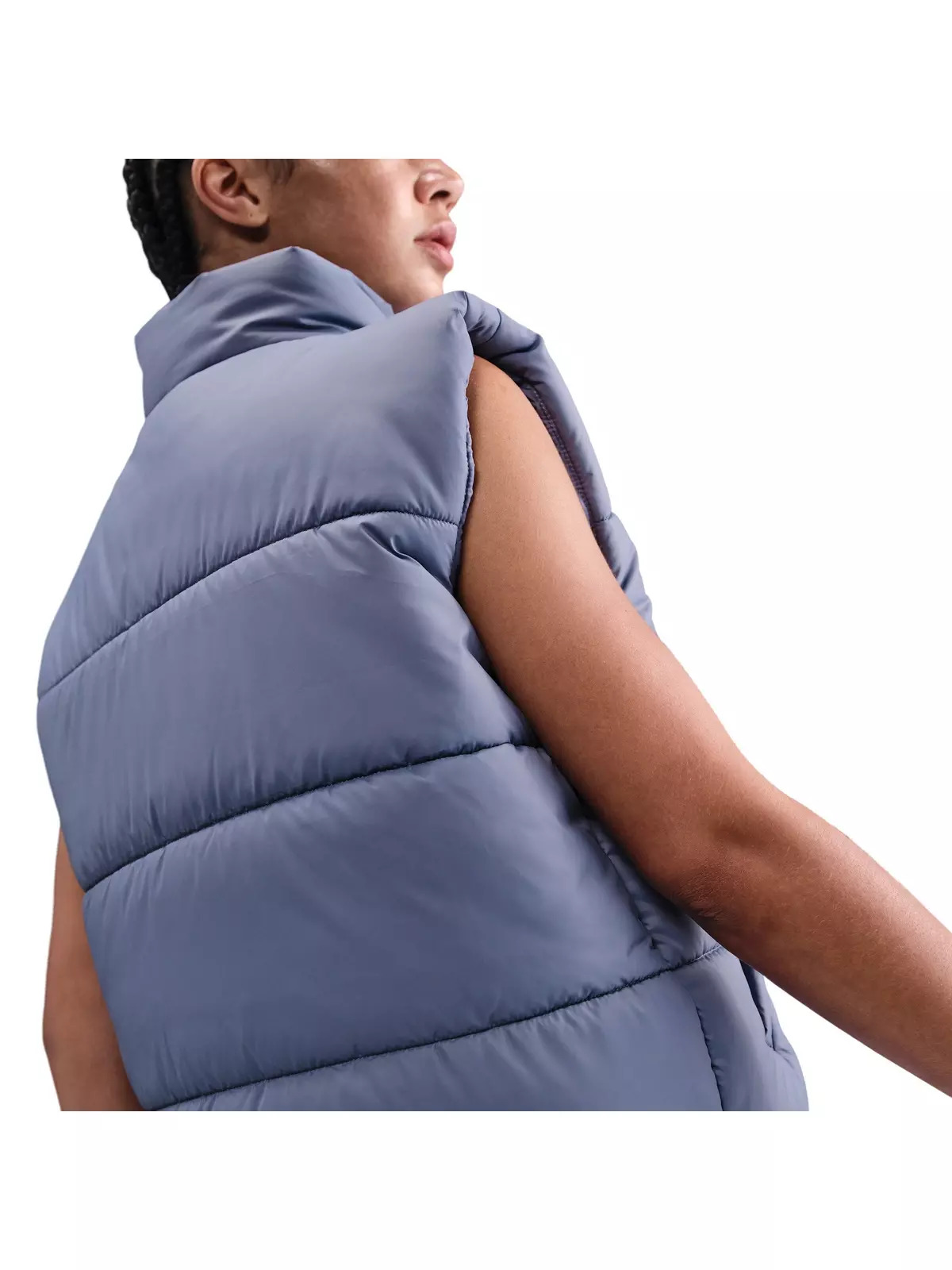 Women's Sportswear Classic Puffer Therma-FIT Loose Vest -Indigo - 2