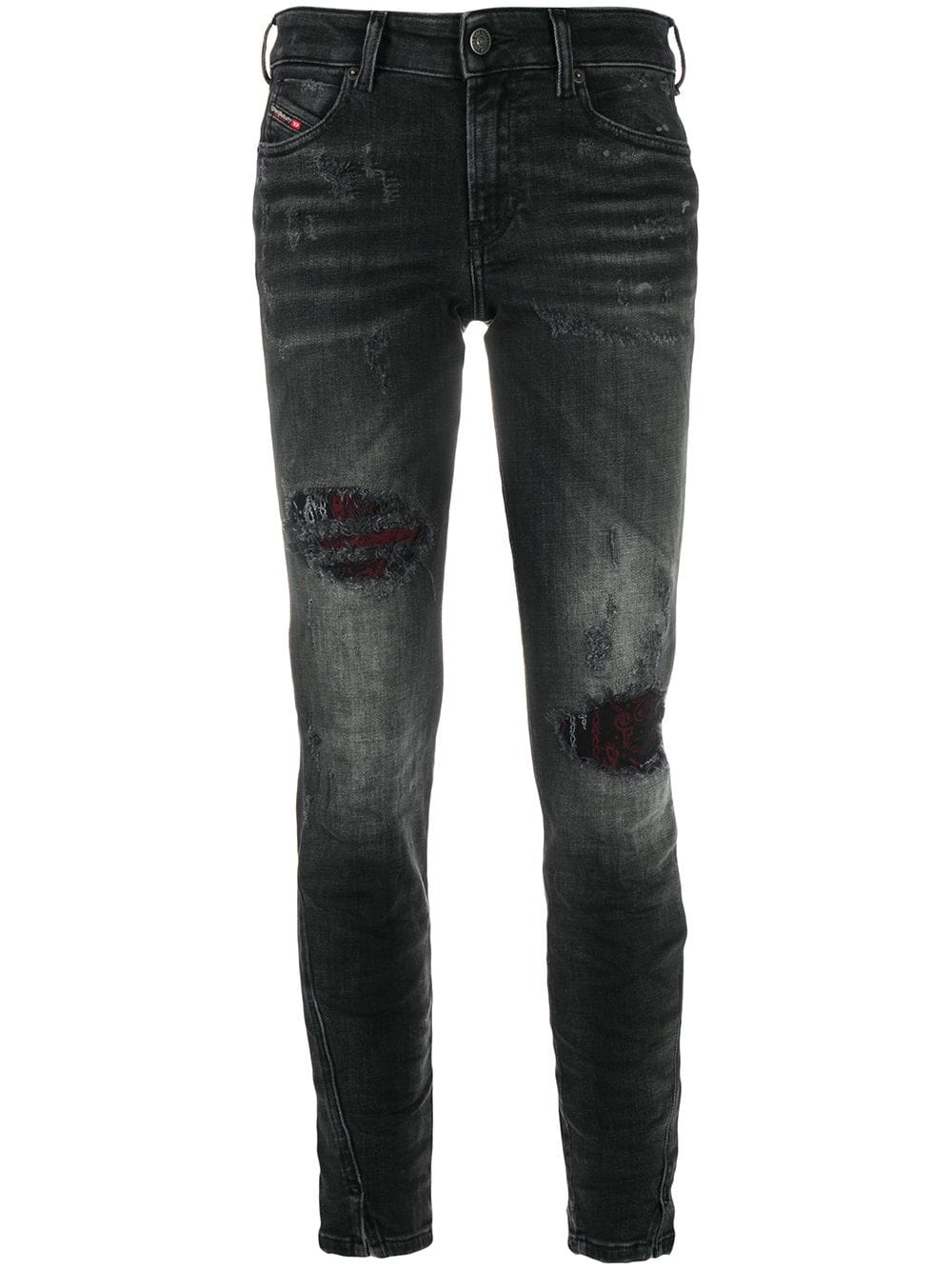 D-Jevel distressed slim jeans - 1