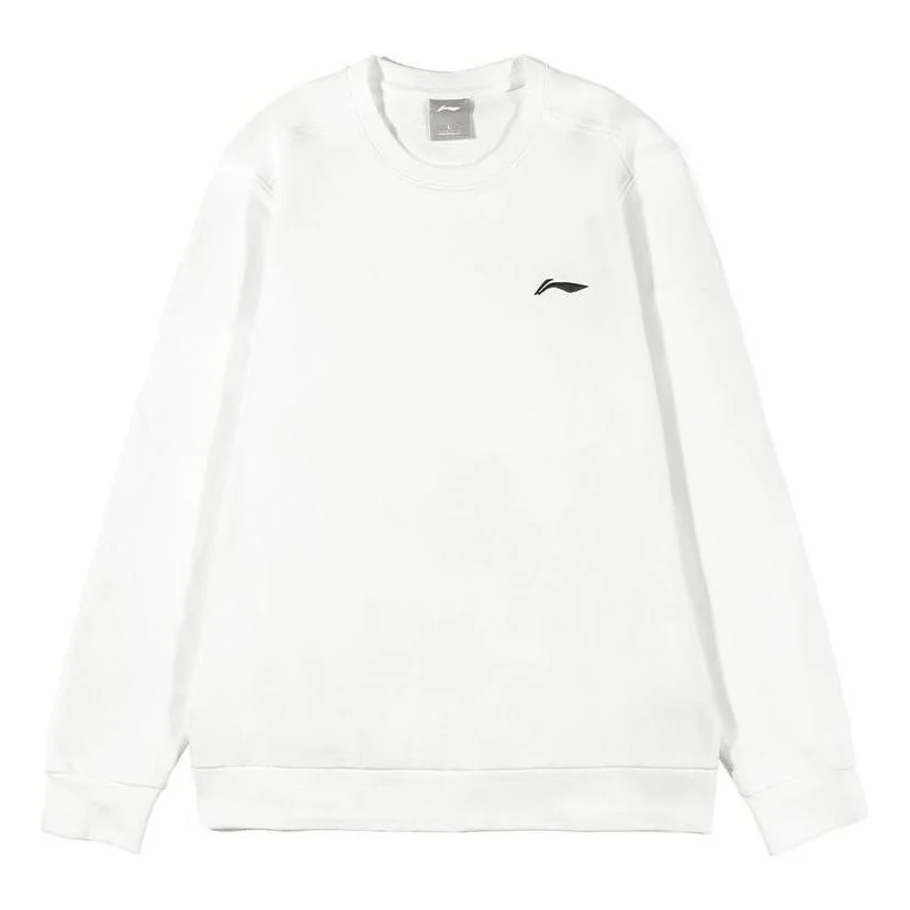 Li-Ning Basic Logo Sweatshirt 'White' AWDS795-2 - 1