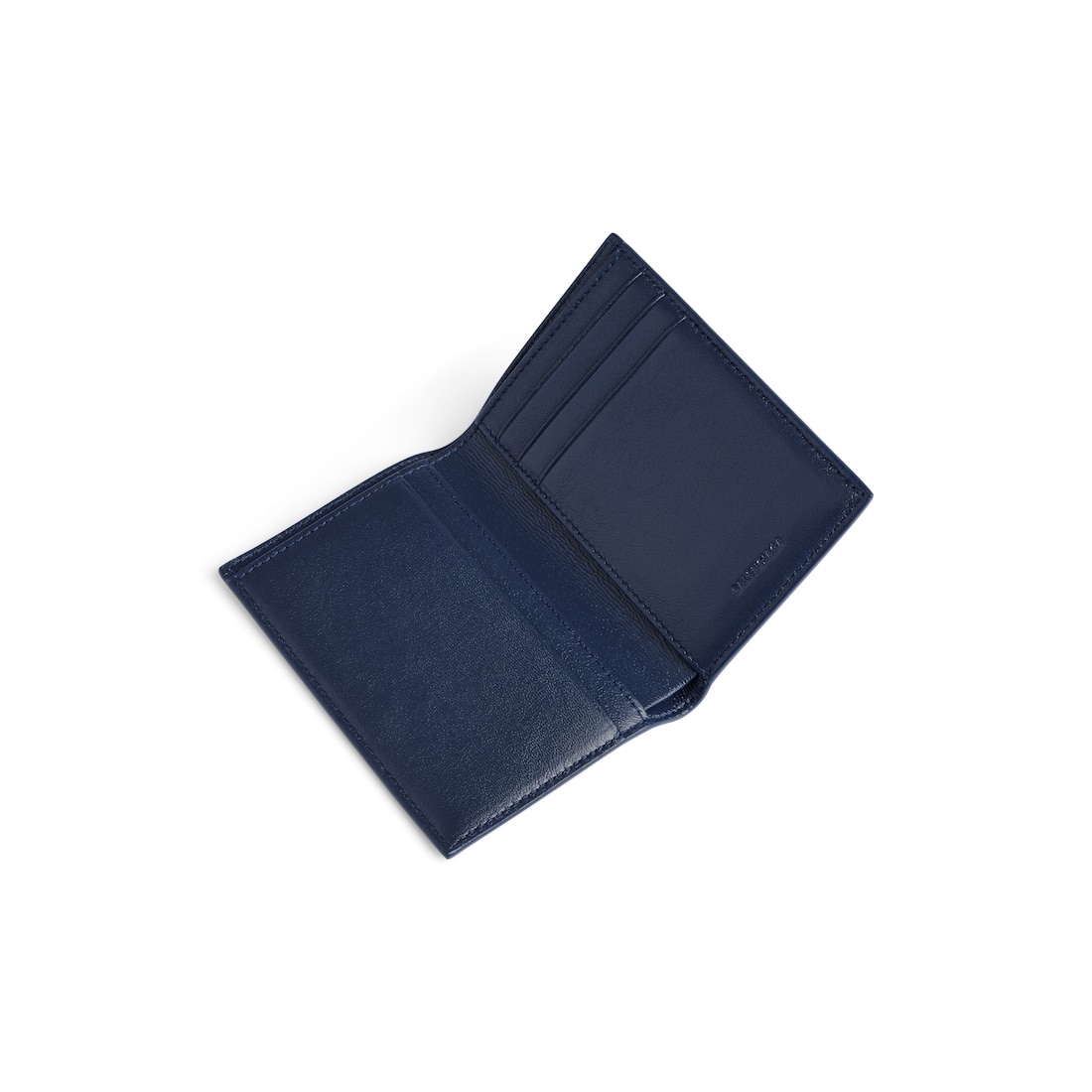Men's Cash Vertical Bifolded Wallet in Navy/burgundy - 3