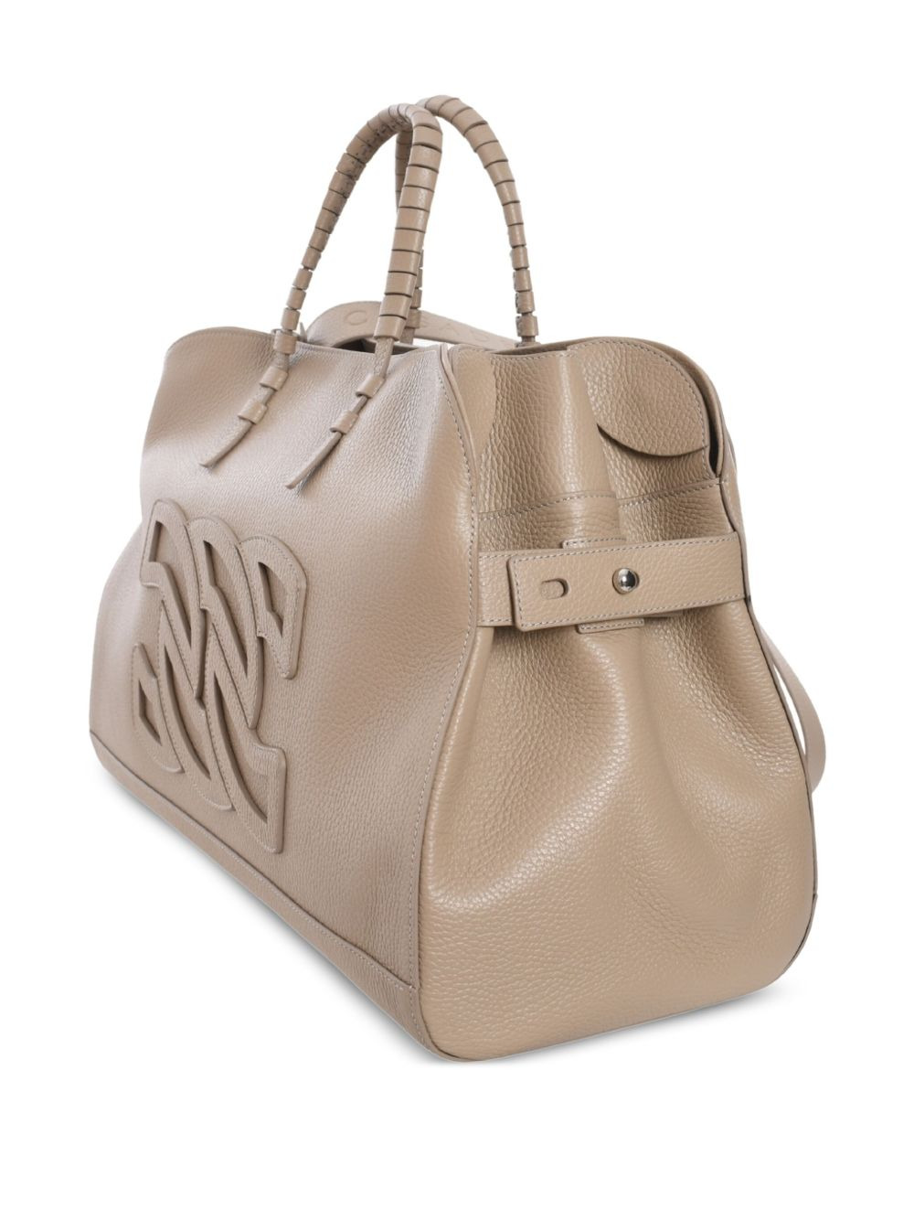 double C embossed leather tote bag - 3