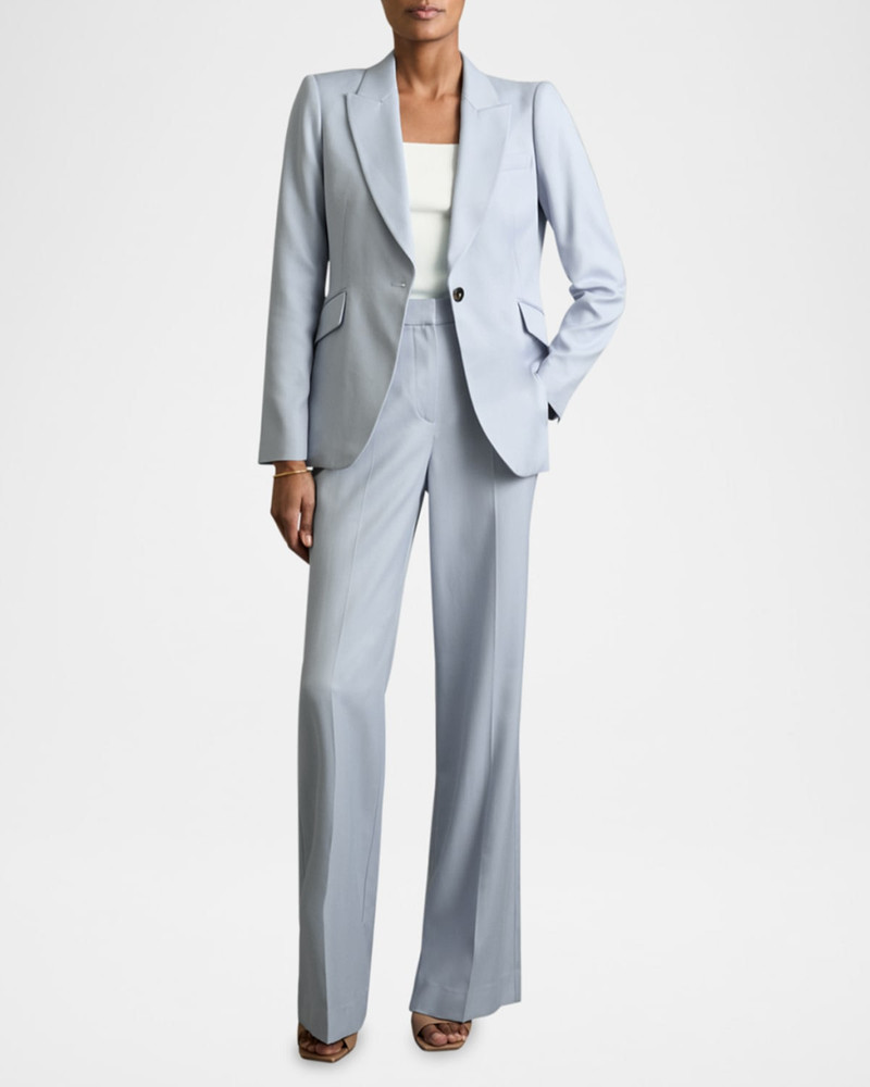 REISS Millie Flared High-Rise Trousers outlook