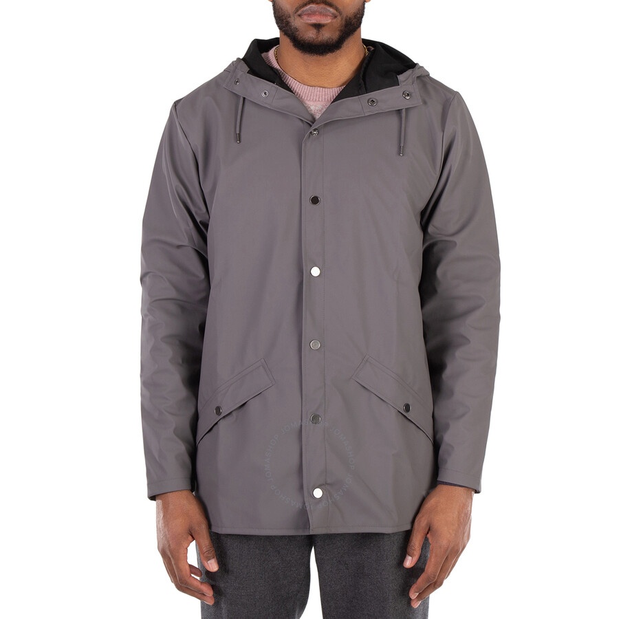 Rains Waterproof Lightweight Jacket in Grey - 1