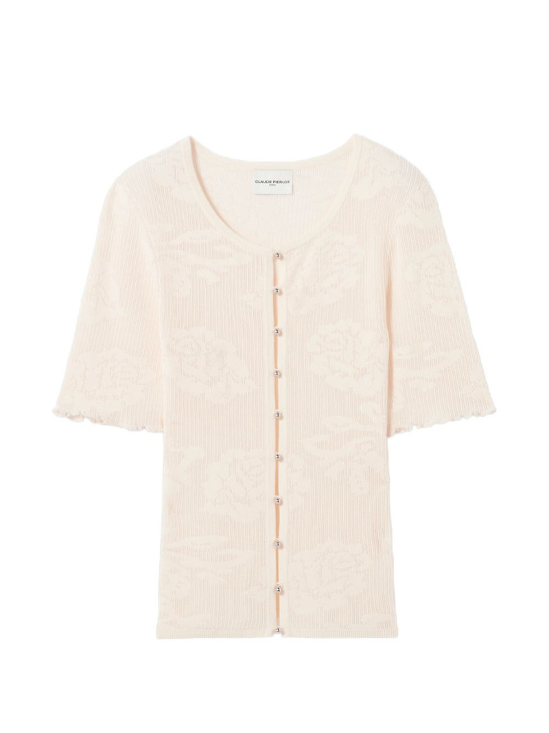 buttoned short-sleeves cardigan 1