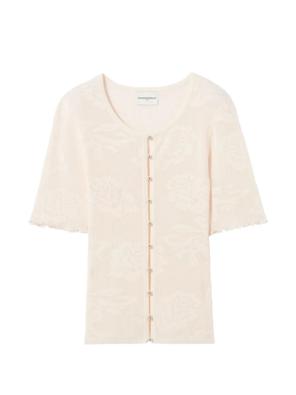 buttoned short-sleeves cardigan - 1