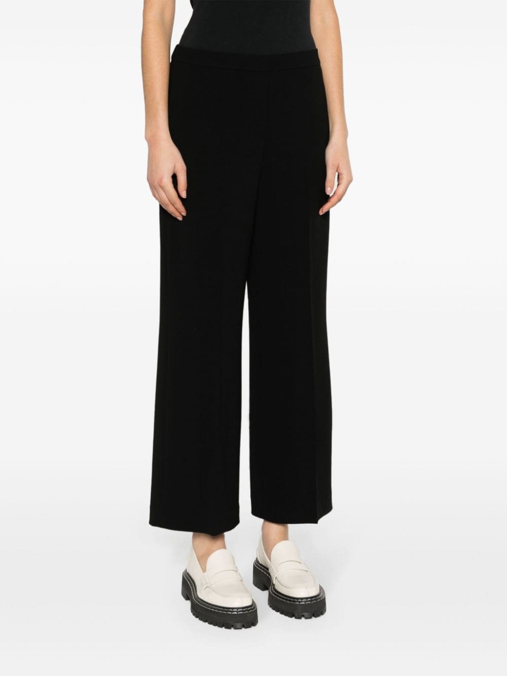 mid-rise wide-leg trousers - 3