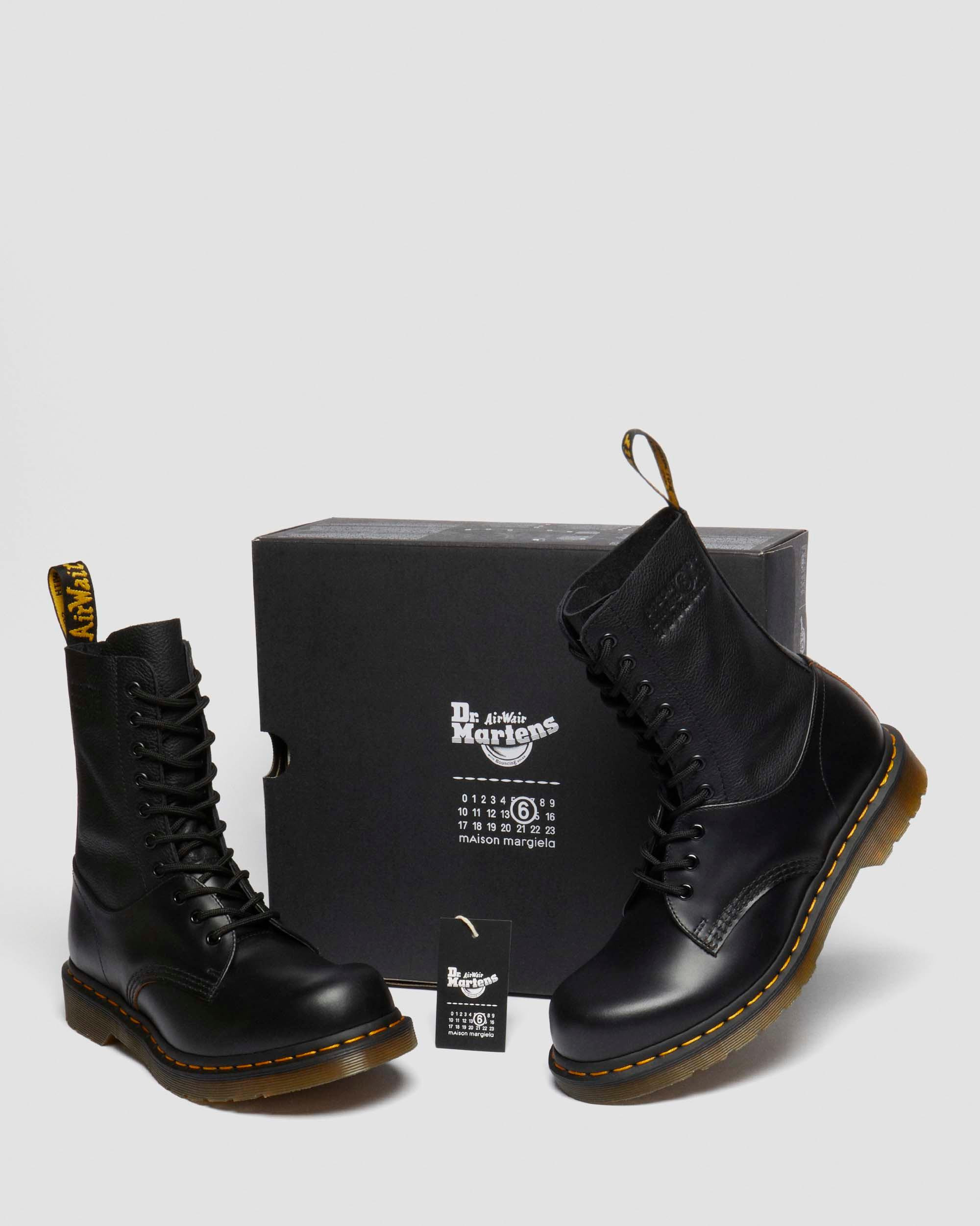 1490 / 1461 MM6 Leather Lace Up Boots - 10