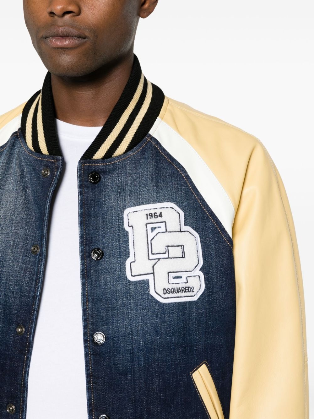 DSQUARED2 Street College panelled bomber jacket | farfetch
