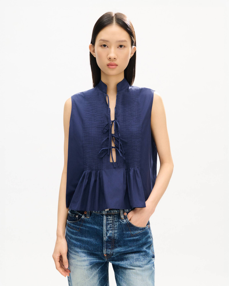 KENZO Sleeveless top in cotton poplin outlook