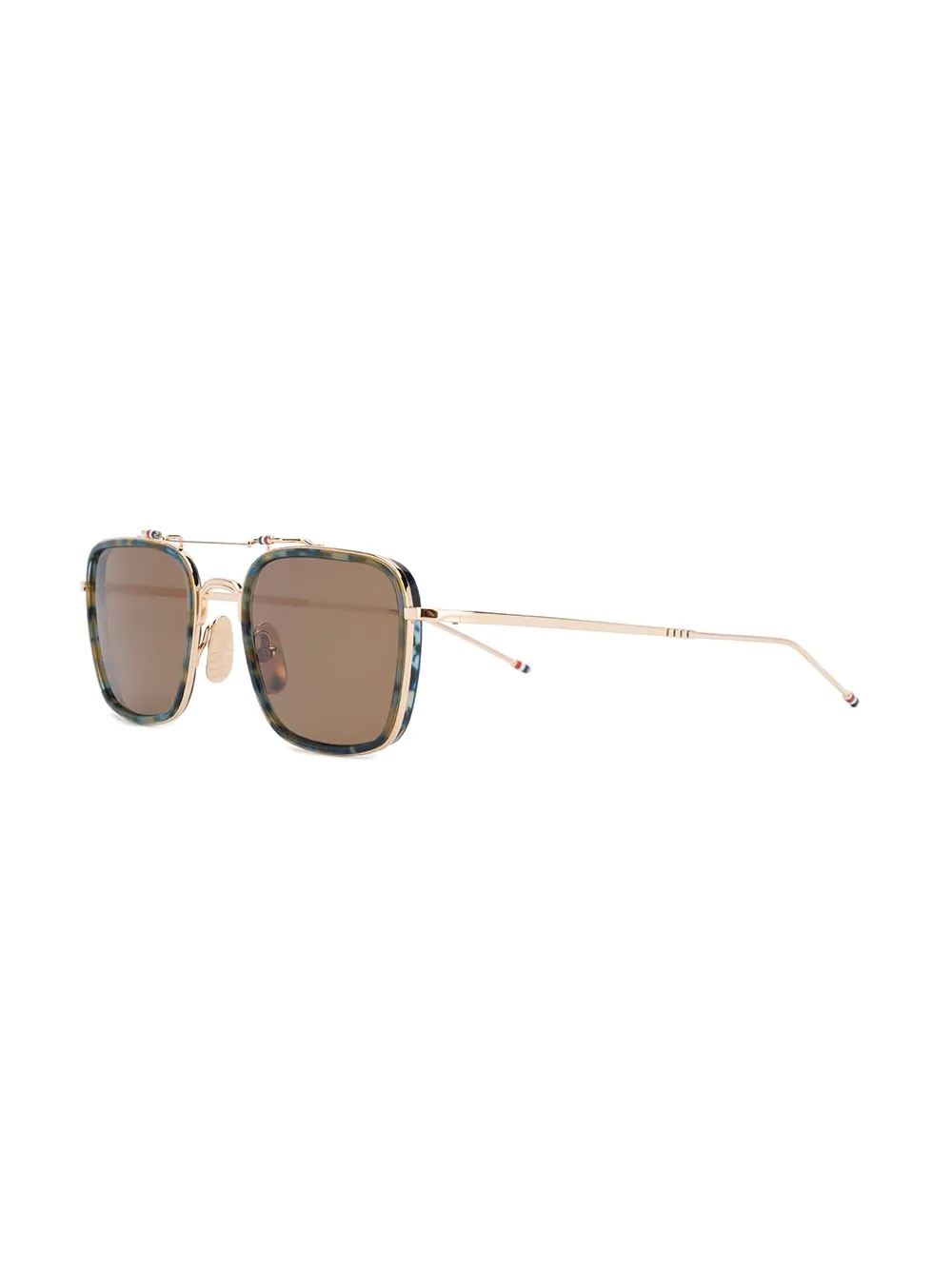 tortoiseshell effect sunglasses - 2