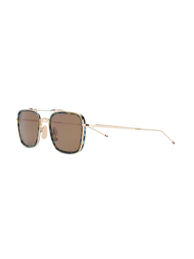 Thom Browne tortoiseshell effect sunglasses outlook