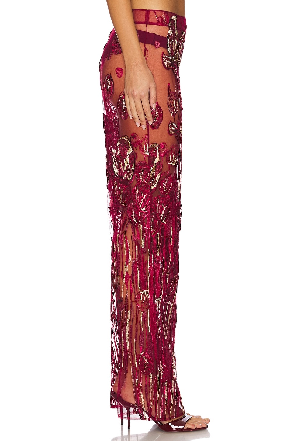 Full Length Embroidered Pants - 3