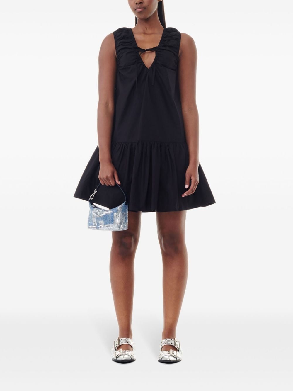 sleeveless mini dress - 2