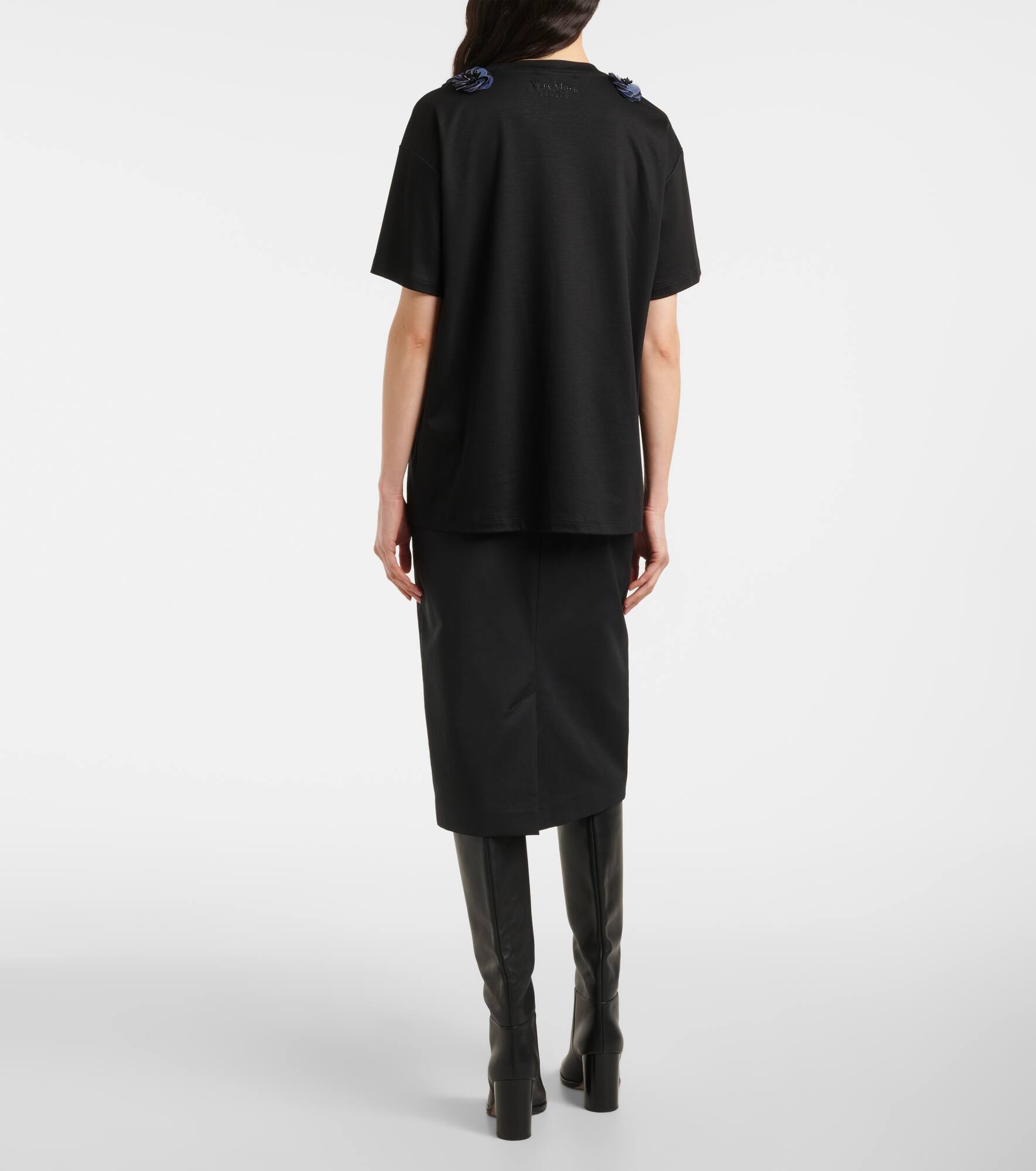 Gennaio embellished jersey top - 3