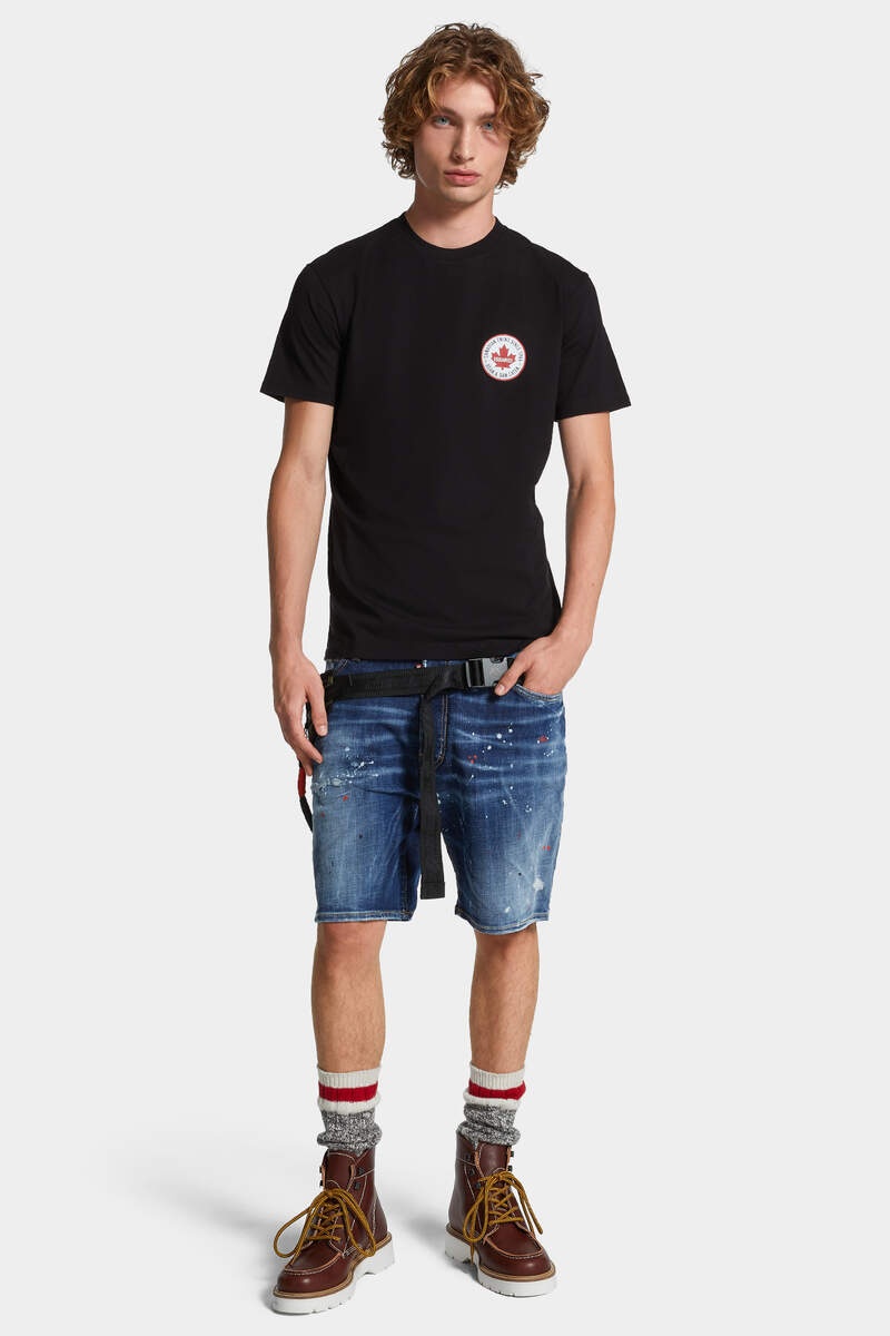 【D SQUARED2】Cool Fit Logo Patch T-Shirt DSQUARED2 COOL FIT LOGO PATCH T-SHIRT | REVERSIBLE