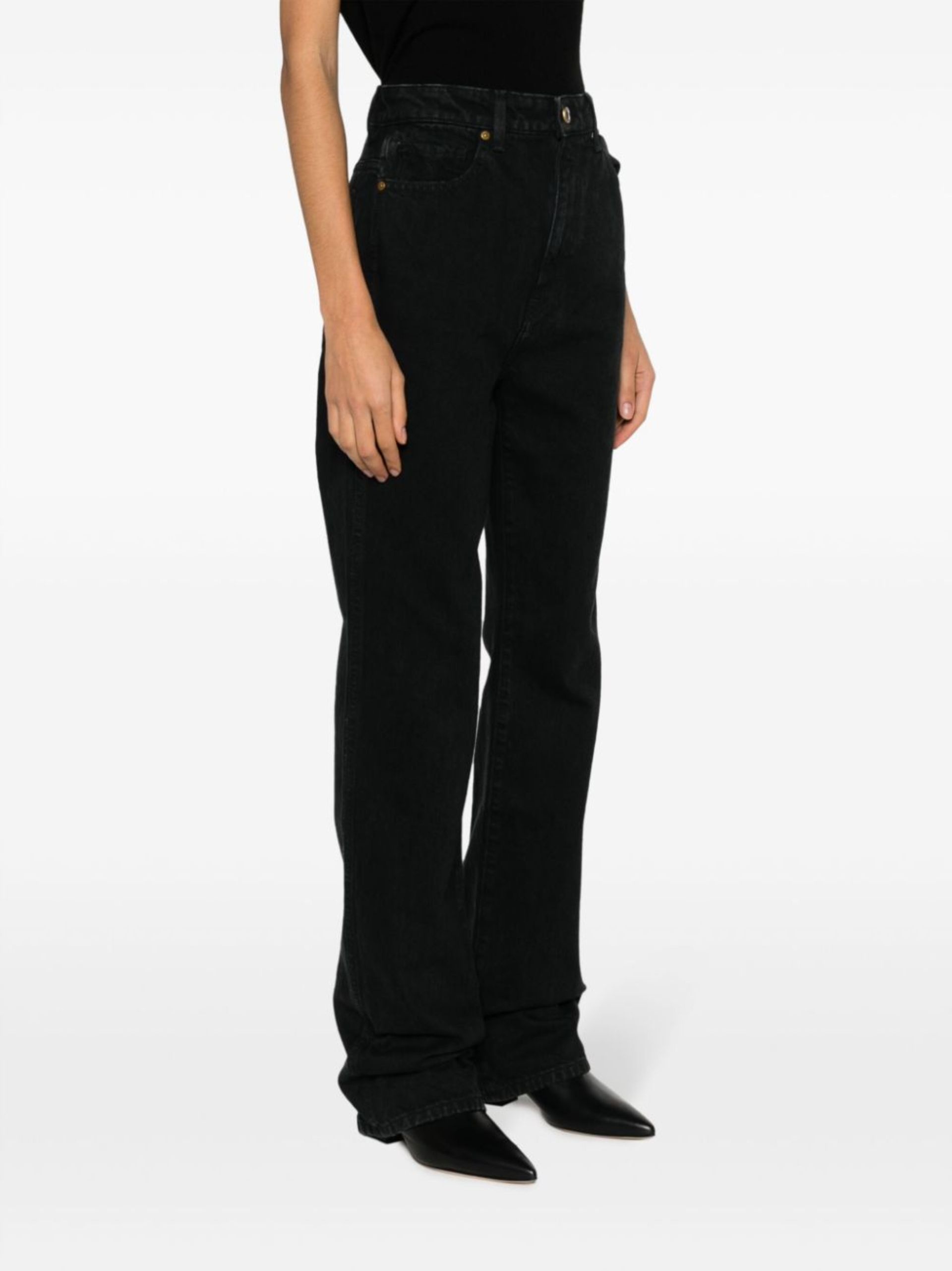 black The Danielle straight-leg jeans - 3