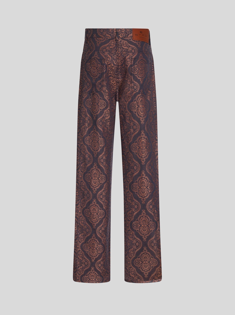 BAGGY JACQUARD JEANS - 6