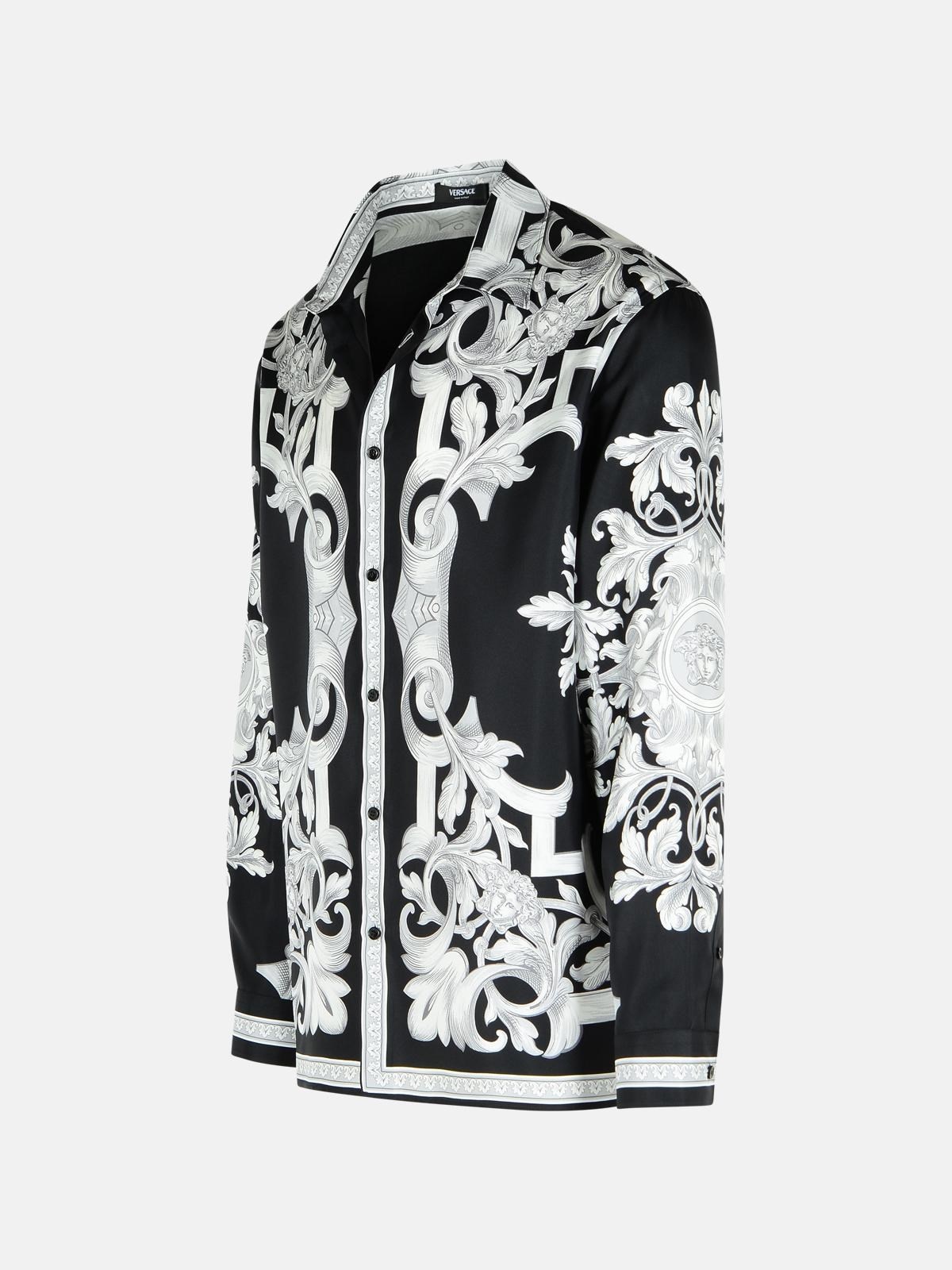 TWO-TONE SILK SHIRT - 2