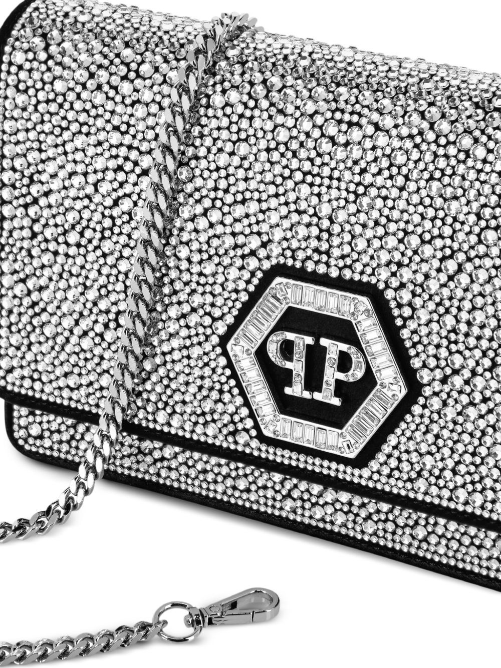 crystal-embellished crossbody bag - 4