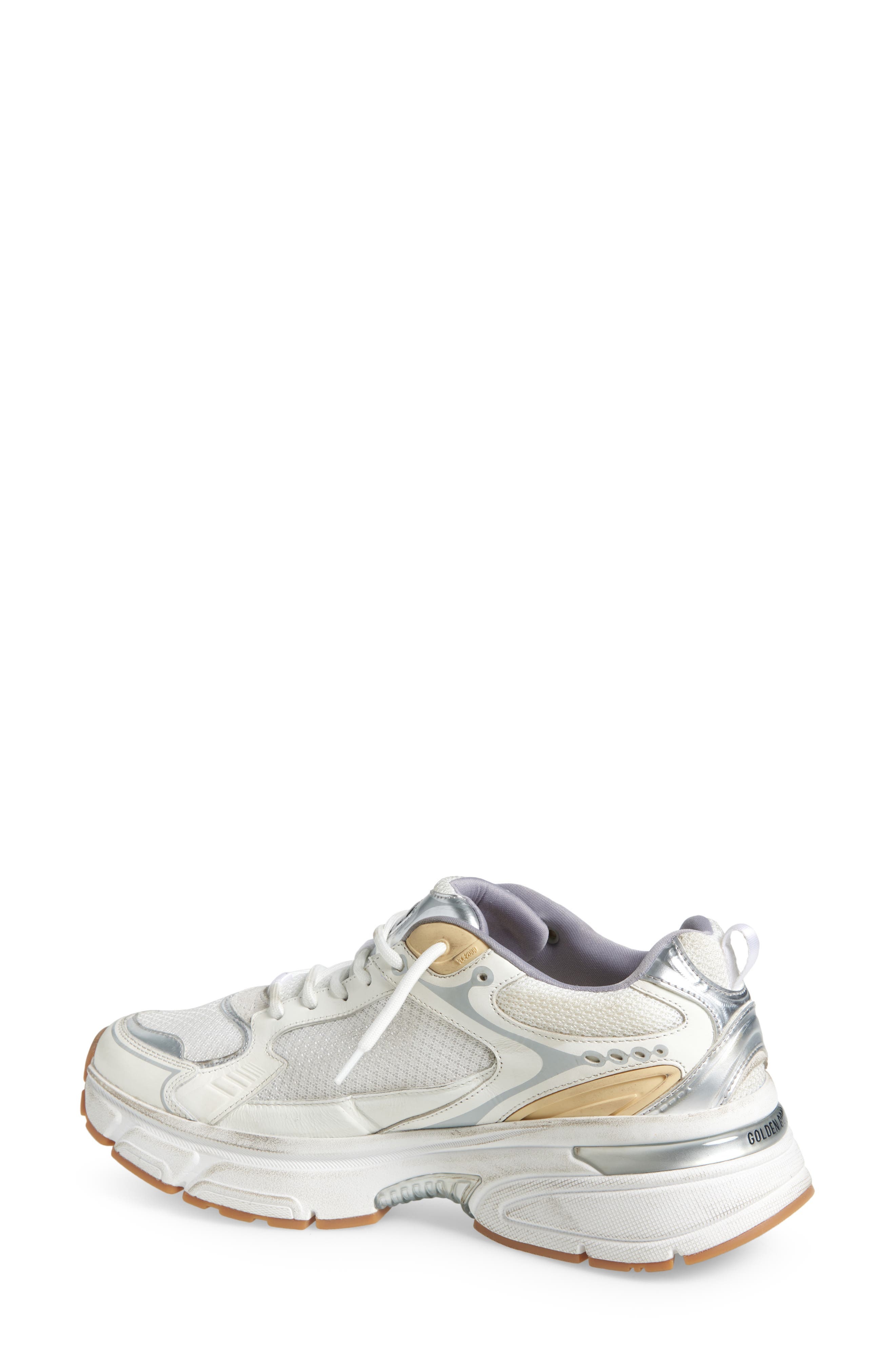 Golden Goose Lightstar Sneaker in White/Gold at Nordstrom - 2