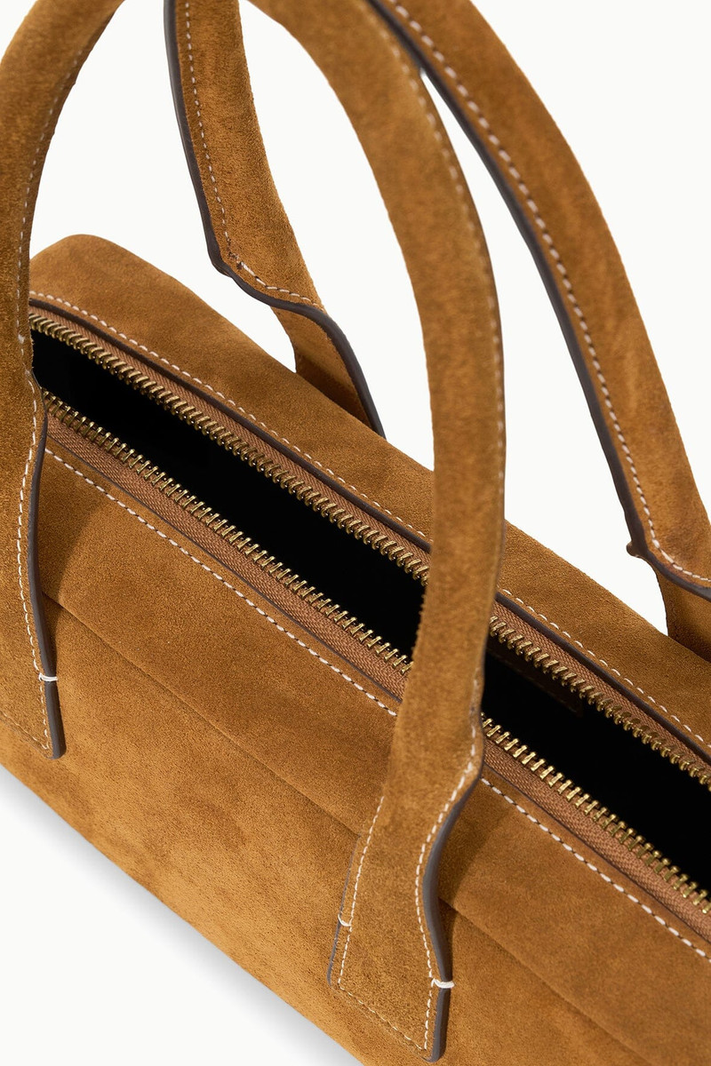 STAUD DUDE SHOULDER BAG TAN SUEDE 7