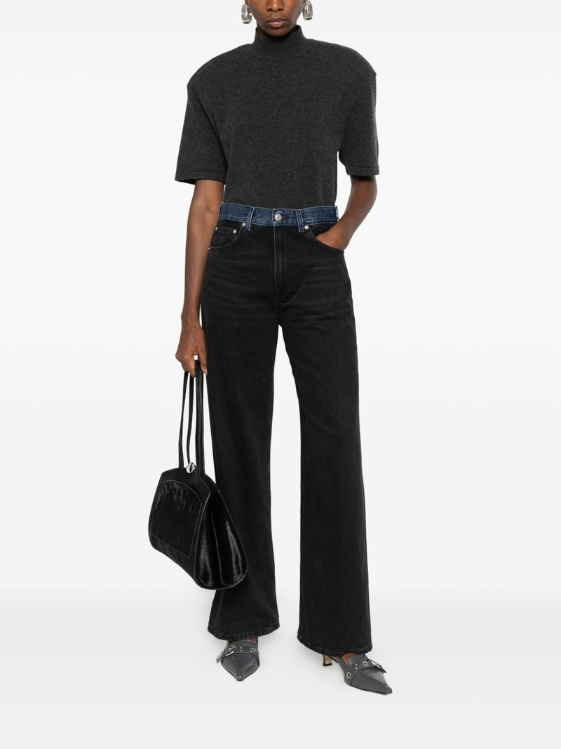 6397 contrast-waistband jeans outlook