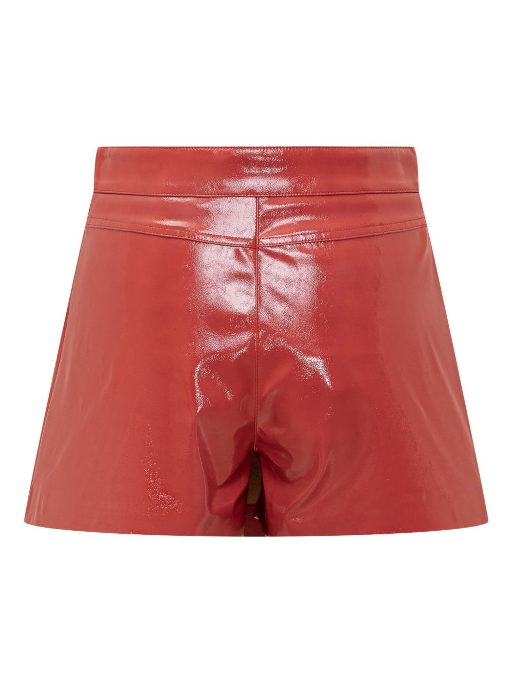 patent leather asymmetric skorts - 2