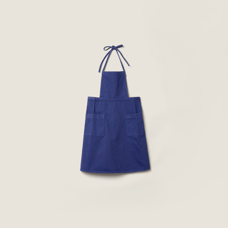 Garment-dyed gabardine apron 1