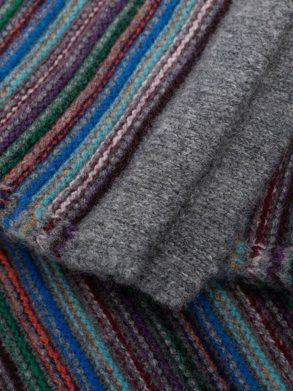 artist stripe lambswool scarf - 3