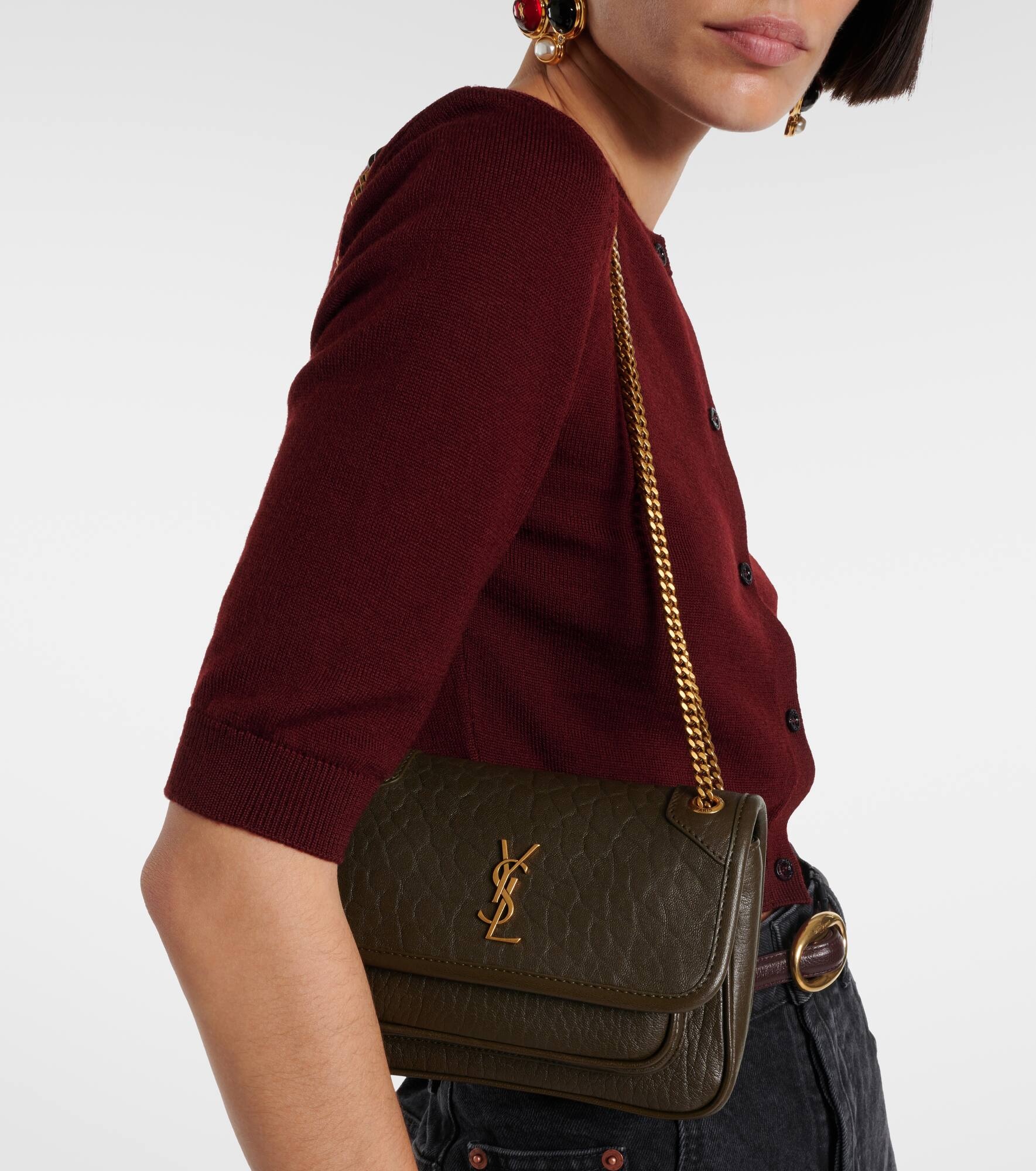 Niki Mini leather shoulder bag - 7