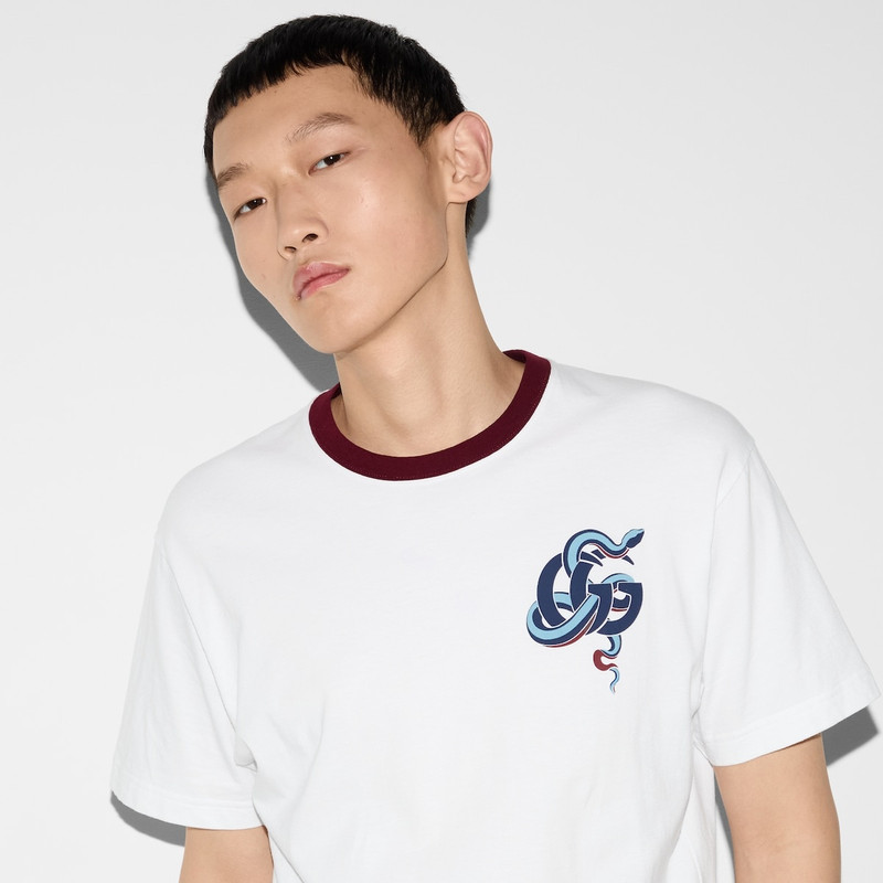 Printed medium cotton jersey T-shirt 5