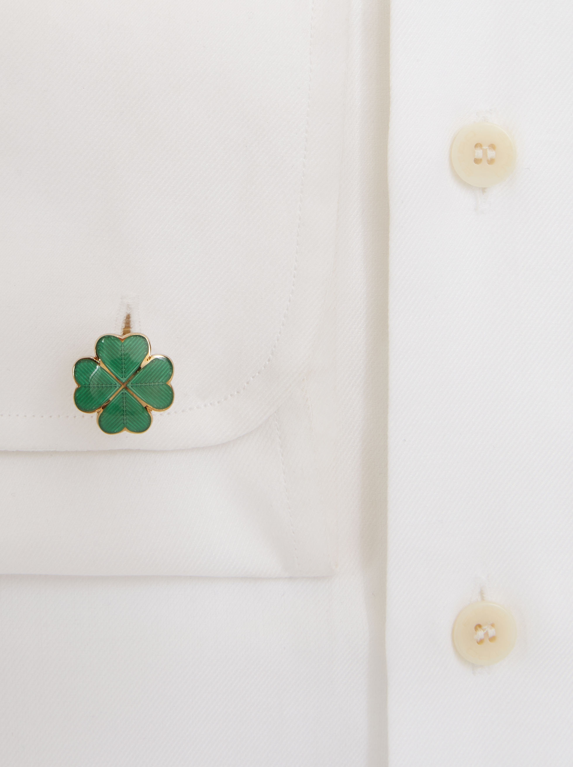 FOUR-LEAFED CLOVER CUFFLINKS - 4