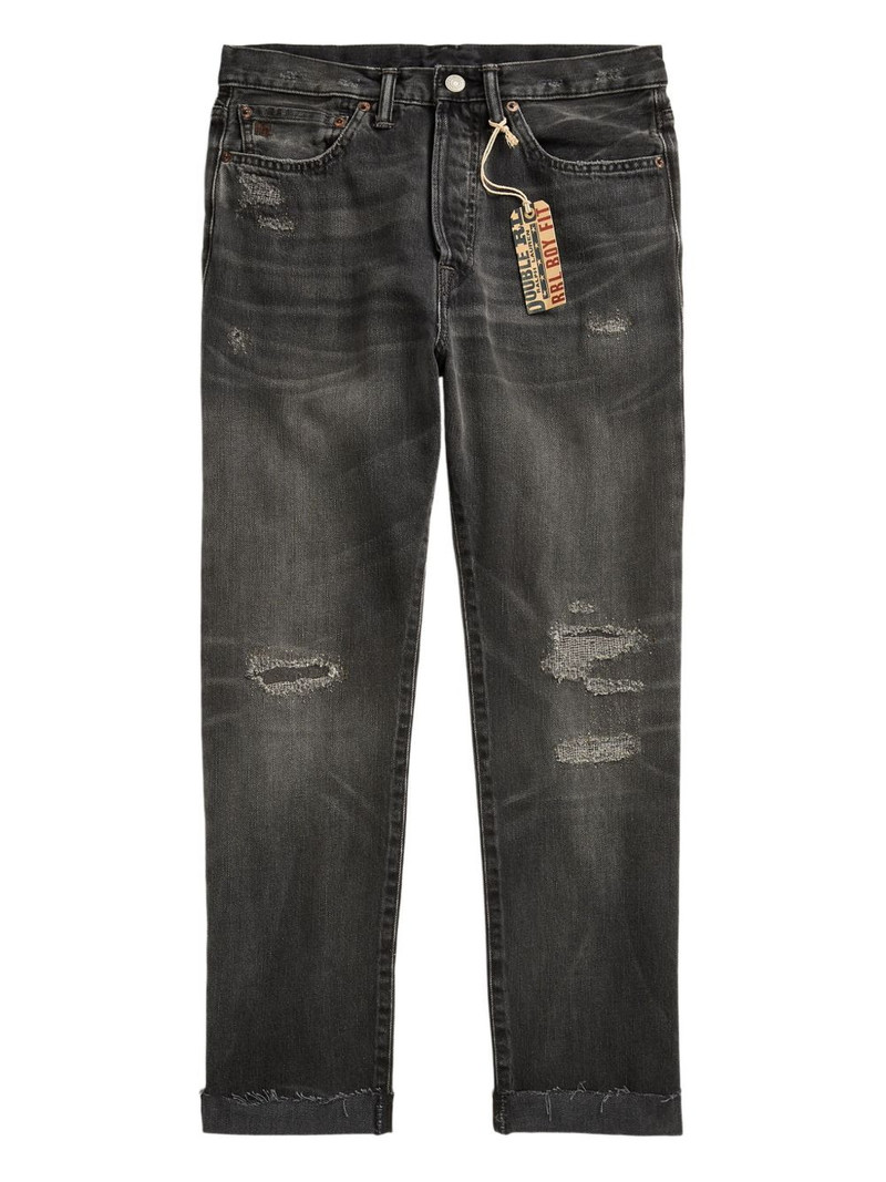 distressed high-rise jeans 1