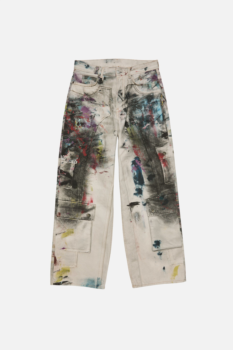 Baggy fit jeans - 1981 - White/multi 1
