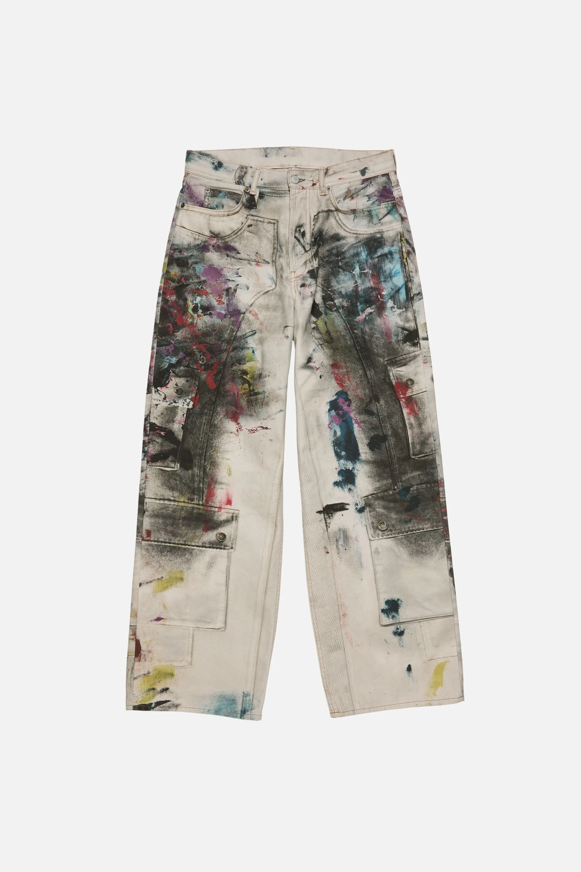 Baggy fit jeans - 1981 - White/multi - 1