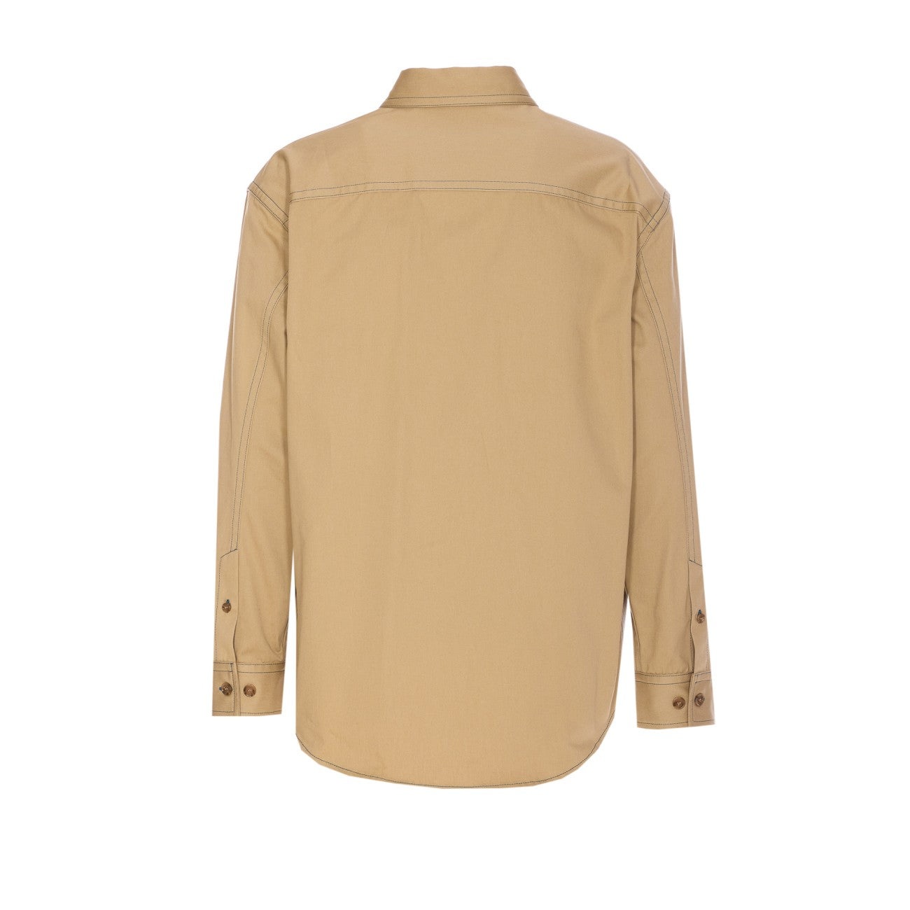 Off White Men Stitch Logo Military Overshirt - 3