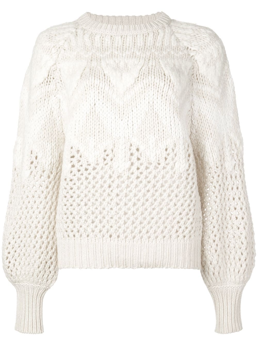 open knit jumper - 1