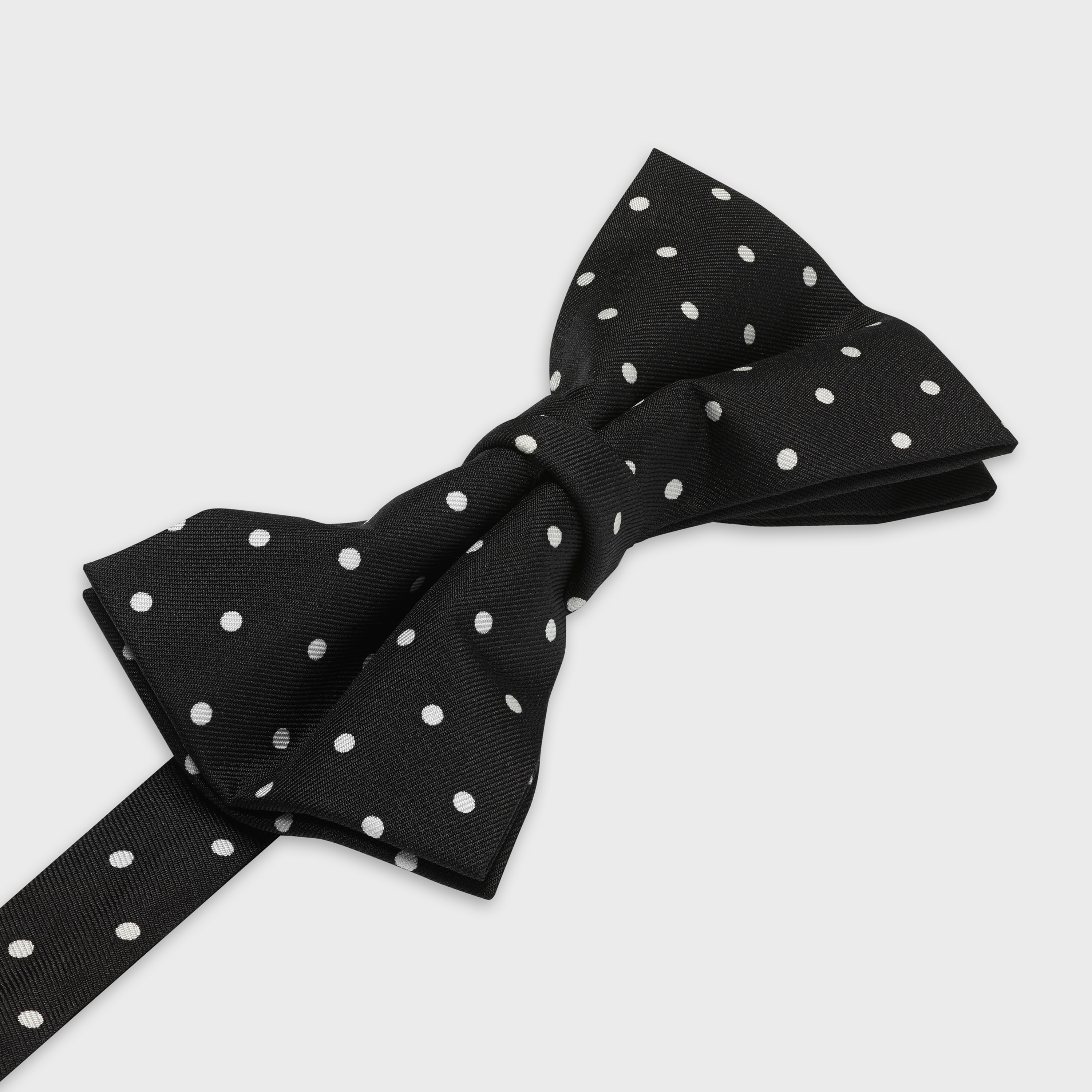 CLAUDE BOW TIE IN PRINTED SILK TWILL - 2