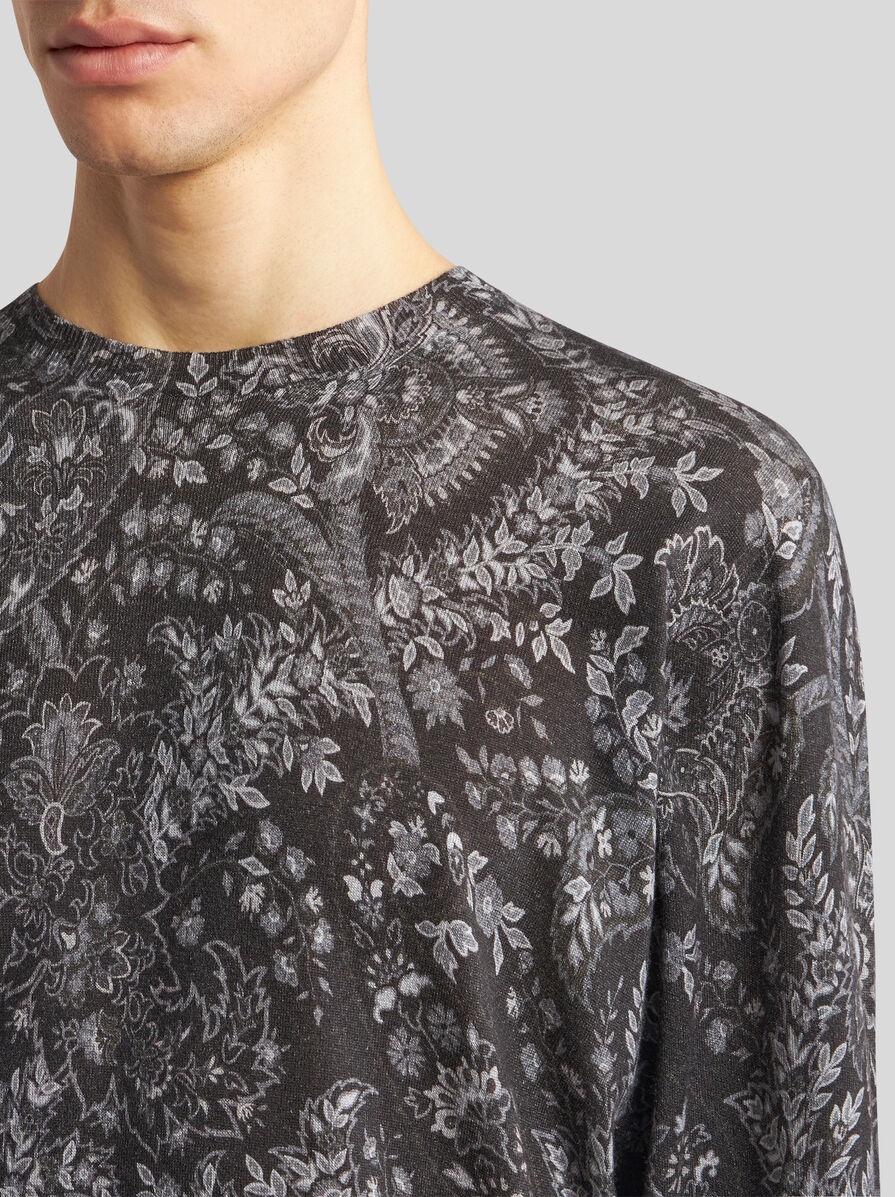 SWEATER WITH PAISLEY PRINT - 3