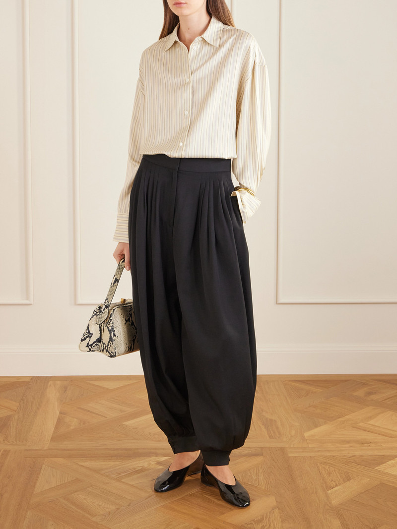Altuzarra Chapman Pleated Wool Tapered Pants outlook