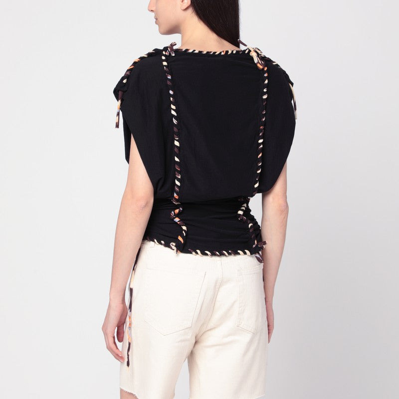 Isabel Marant Top Zohra Black In Cotton Women - 2