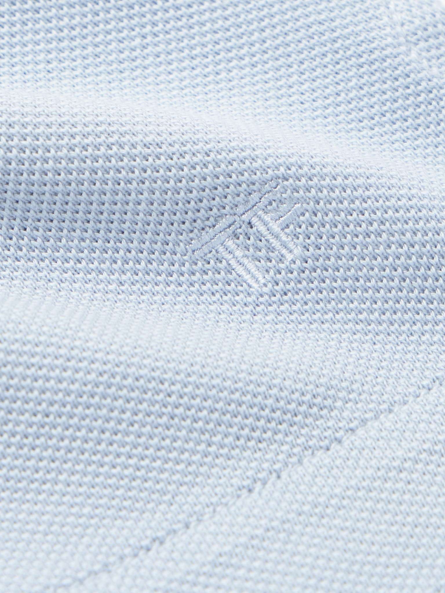 Lyocell and Cotton-Blend Piqué Polo Shirt - 5