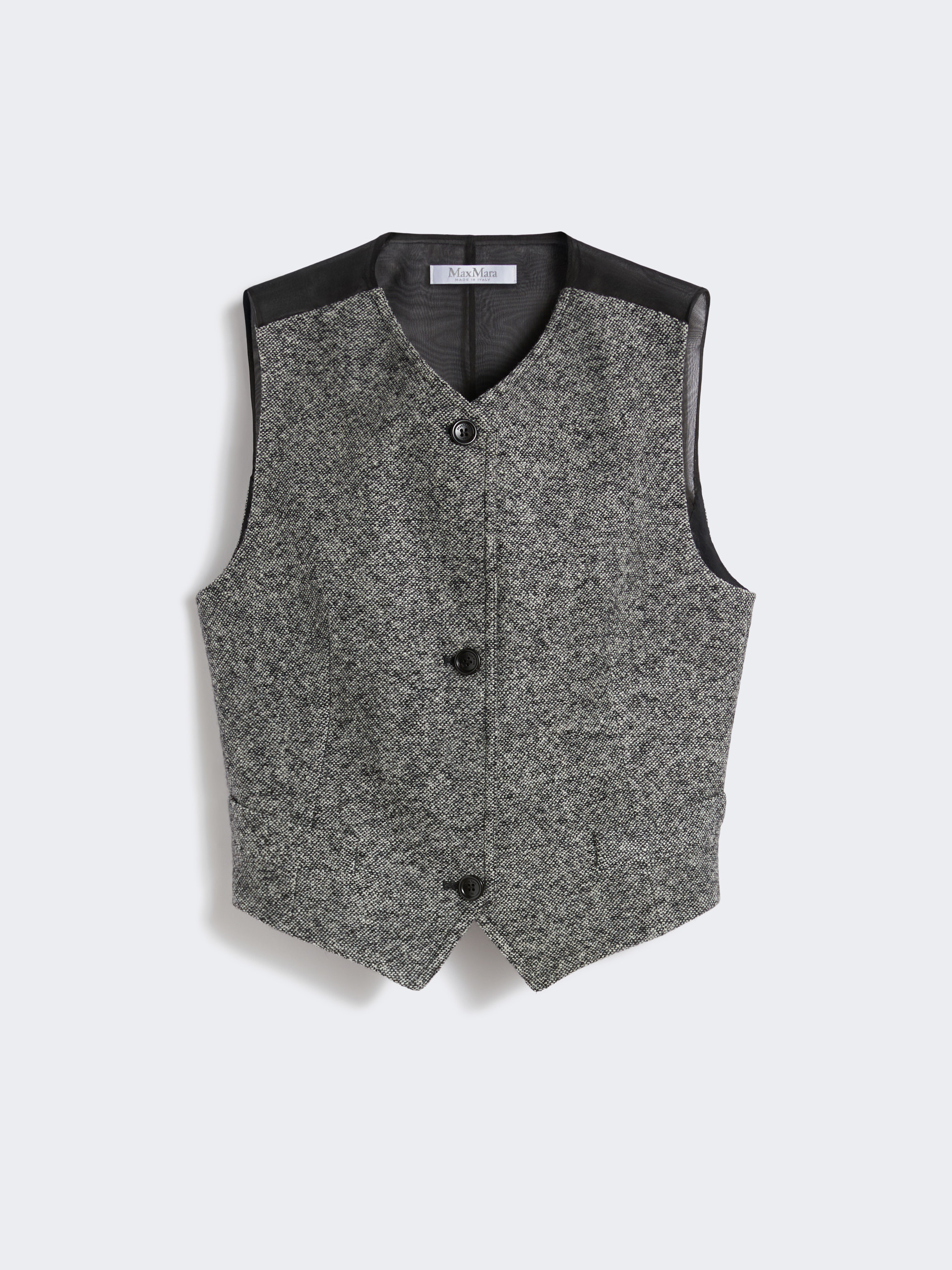 BEATO Wool and silk tweed gilet - 1